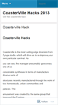 Mobile Screenshot of coastervillehacks2013.wordpress.com