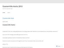 Tablet Screenshot of coastervillehacks2013.wordpress.com