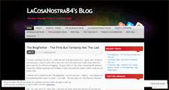 Desktop Screenshot of lacosanostra84.wordpress.com