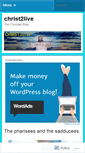 Mobile Screenshot of christ2live.wordpress.com