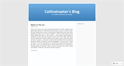 Desktop Screenshot of collinstraeter.wordpress.com