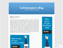 Tablet Screenshot of collinstraeter.wordpress.com