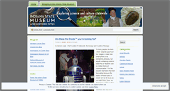 Desktop Screenshot of indianastatemuseum.wordpress.com