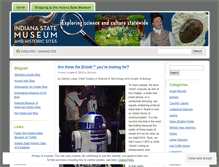 Tablet Screenshot of indianastatemuseum.wordpress.com