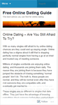 Mobile Screenshot of freeonlinedatingguide.wordpress.com