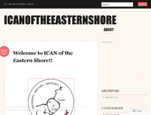 Tablet Screenshot of icanoftheeasternshore.wordpress.com