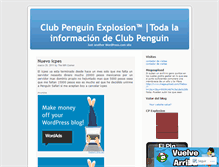 Tablet Screenshot of clubpenguinexplosion.wordpress.com