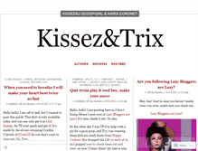 Tablet Screenshot of kissezandtrix.wordpress.com