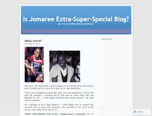 Tablet Screenshot of isjomareeextrasuperspecial.wordpress.com