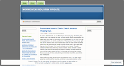 Desktop Screenshot of nonwovenindustryupdate.wordpress.com