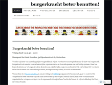 Tablet Screenshot of burgerkracht.wordpress.com