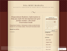 Tablet Screenshot of ngabush.wordpress.com