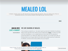 Tablet Screenshot of mealeolol.wordpress.com