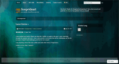 Desktop Screenshot of lionprideart.wordpress.com