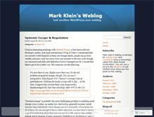 Tablet Screenshot of markklein.wordpress.com