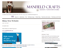 Tablet Screenshot of manfieldcrafts.wordpress.com