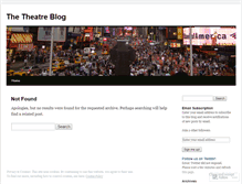 Tablet Screenshot of musicaltheatreblog.wordpress.com