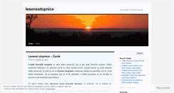 Desktop Screenshot of lesenestopnice.wordpress.com