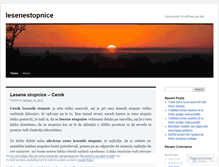 Tablet Screenshot of lesenestopnice.wordpress.com