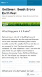 Mobile Screenshot of getgreensouthbronx.wordpress.com