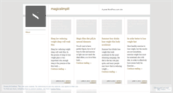 Desktop Screenshot of magicslimpill.wordpress.com