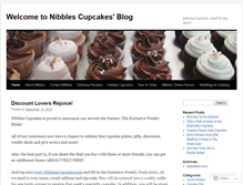 Tablet Screenshot of nibblescupcakes.wordpress.com