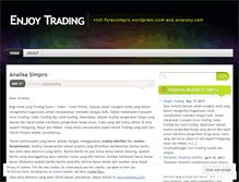 Tablet Screenshot of enjoytrading.wordpress.com