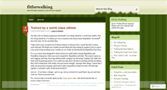 Desktop Screenshot of fitforwalking.wordpress.com