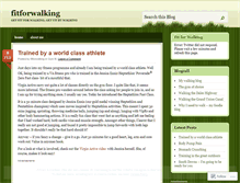 Tablet Screenshot of fitforwalking.wordpress.com