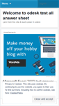 Mobile Screenshot of odesktest2allanswer.wordpress.com