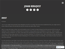Tablet Screenshot of johanbergqvist.wordpress.com