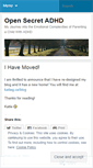 Mobile Screenshot of opensecretadhd.wordpress.com