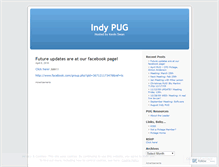 Tablet Screenshot of indypug.wordpress.com