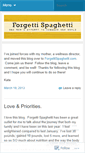 Mobile Screenshot of forgettispaghetti.wordpress.com