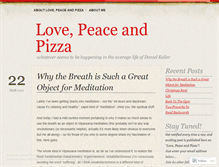 Tablet Screenshot of lovepeacepizza.wordpress.com