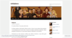 Desktop Screenshot of nihilalieno.wordpress.com