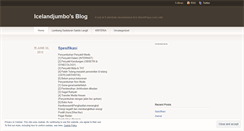 Desktop Screenshot of icelandjumbo.wordpress.com