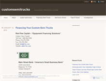 Tablet Screenshot of customsemitrucks.wordpress.com