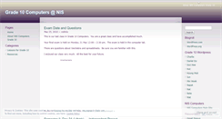 Desktop Screenshot of niscomputers10.wordpress.com
