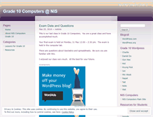 Tablet Screenshot of niscomputers10.wordpress.com