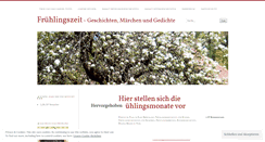 Desktop Screenshot of fruehlingsgeschichten.wordpress.com