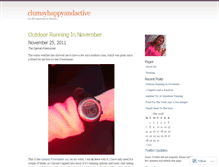 Tablet Screenshot of clumsyhappyandactive.wordpress.com