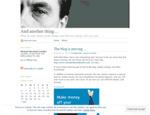 Tablet Screenshot of michaelmarshallsmith.wordpress.com
