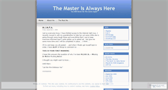 Desktop Screenshot of mastersolace.wordpress.com