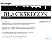 Tablet Screenshot of blackskegon.wordpress.com