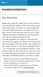 Mobile Screenshot of maskenmaedchen.wordpress.com