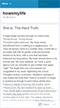 Mobile Screenshot of howsmylife.wordpress.com