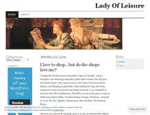 Tablet Screenshot of leisurelylady.wordpress.com