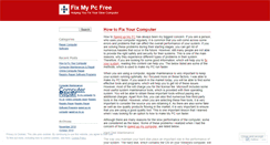 Desktop Screenshot of fixmypcfree.wordpress.com