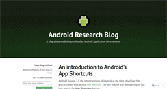 Desktop Screenshot of androidresearch.wordpress.com
